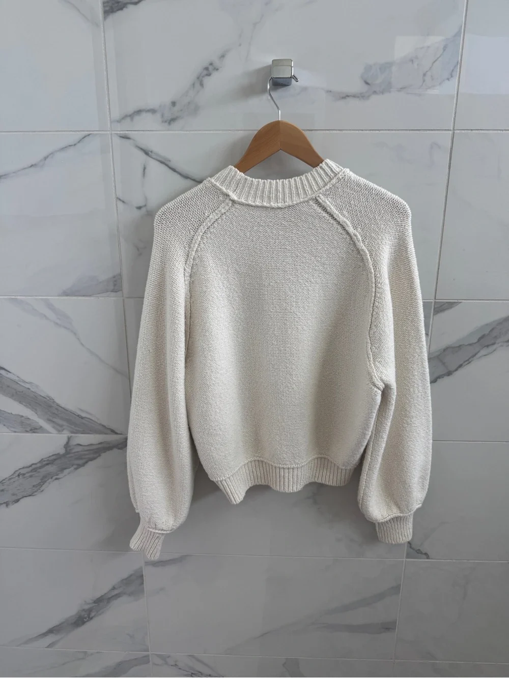 Free People Riley pull over sweater in creamy white - medium - perfect condition